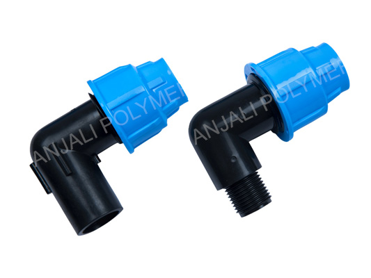 HDPE Compression Fitting Male Threaded Elbow