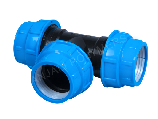 HDPE Compression Fitting Tee